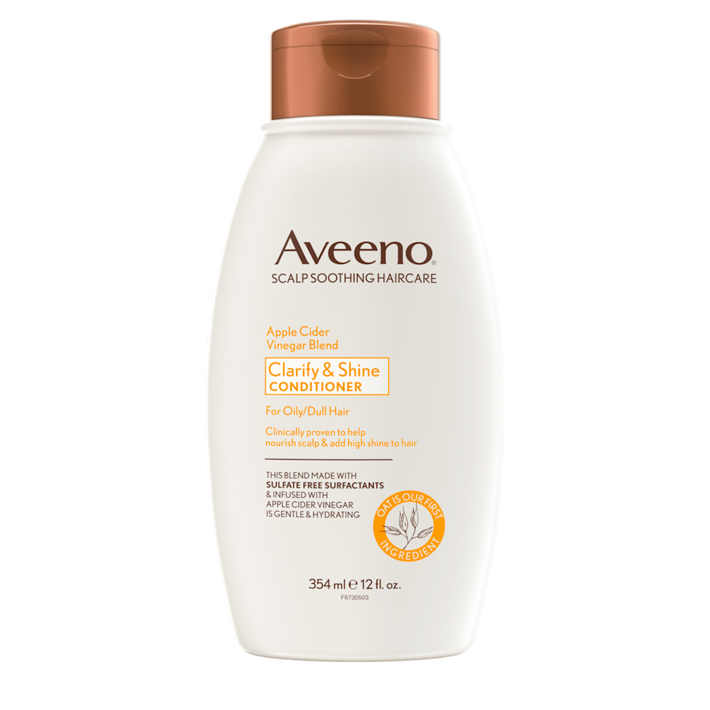 Apple Cider Vinegar Blend Clarify & Shine Conditioner by Aveeno - Non-toxic, STOP rated product free from harmful chemicals