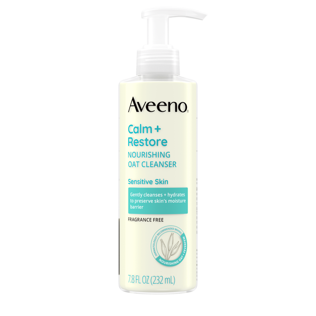 Calm + Restore Gentle Foaming Makeup Removing Cleanser by Aveeno - Non-toxic, STOP rated product free from harmful chemicals