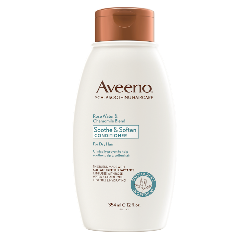 Sooth & Soften Conditioner - Rosewater & Chamomile by Aveeno - Non-toxic, STOP rated product free from harmful chemicals