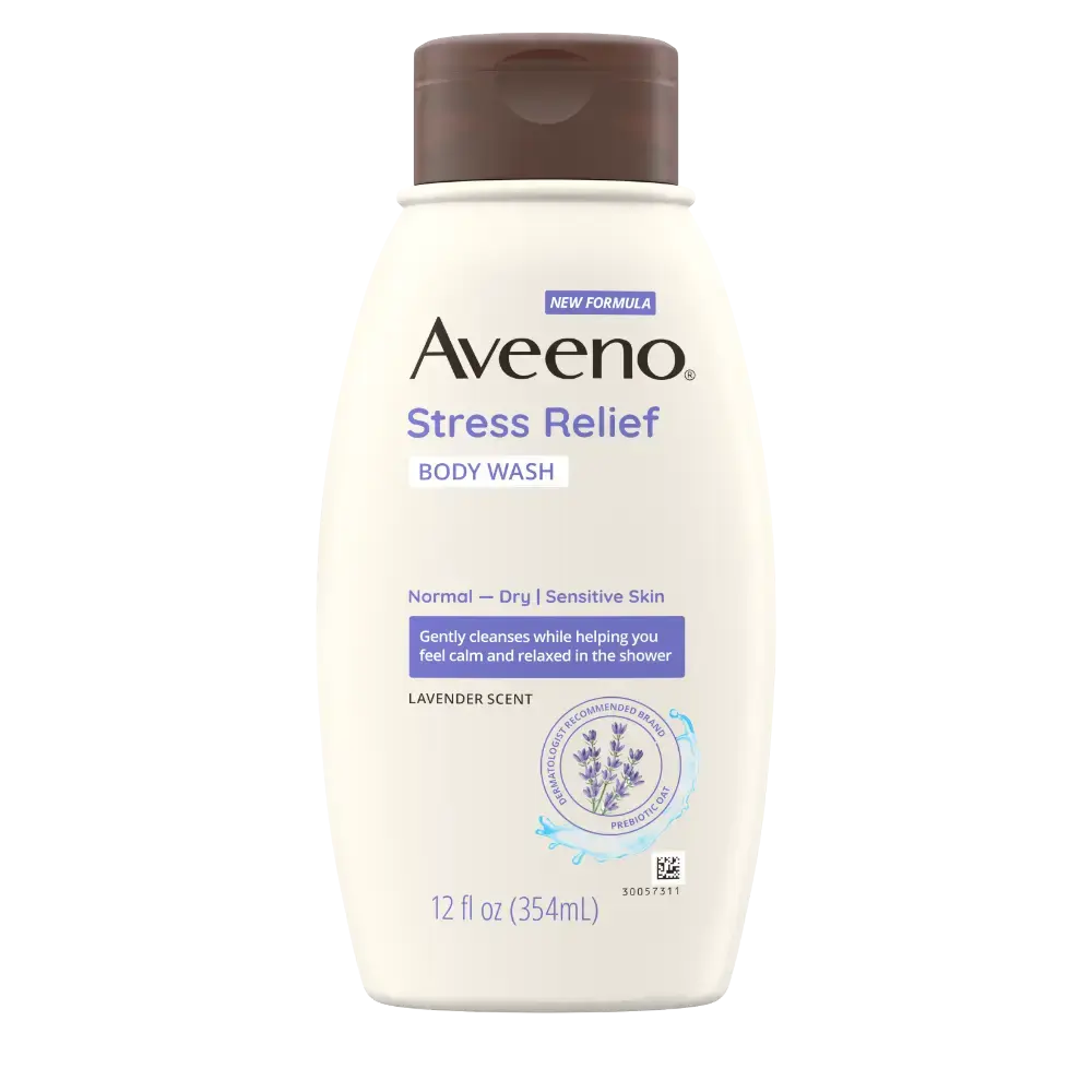 Stress Relief Oat Body Wash - Lavender by Aveeno - Non-toxic, STOP rated product free from harmful chemicals