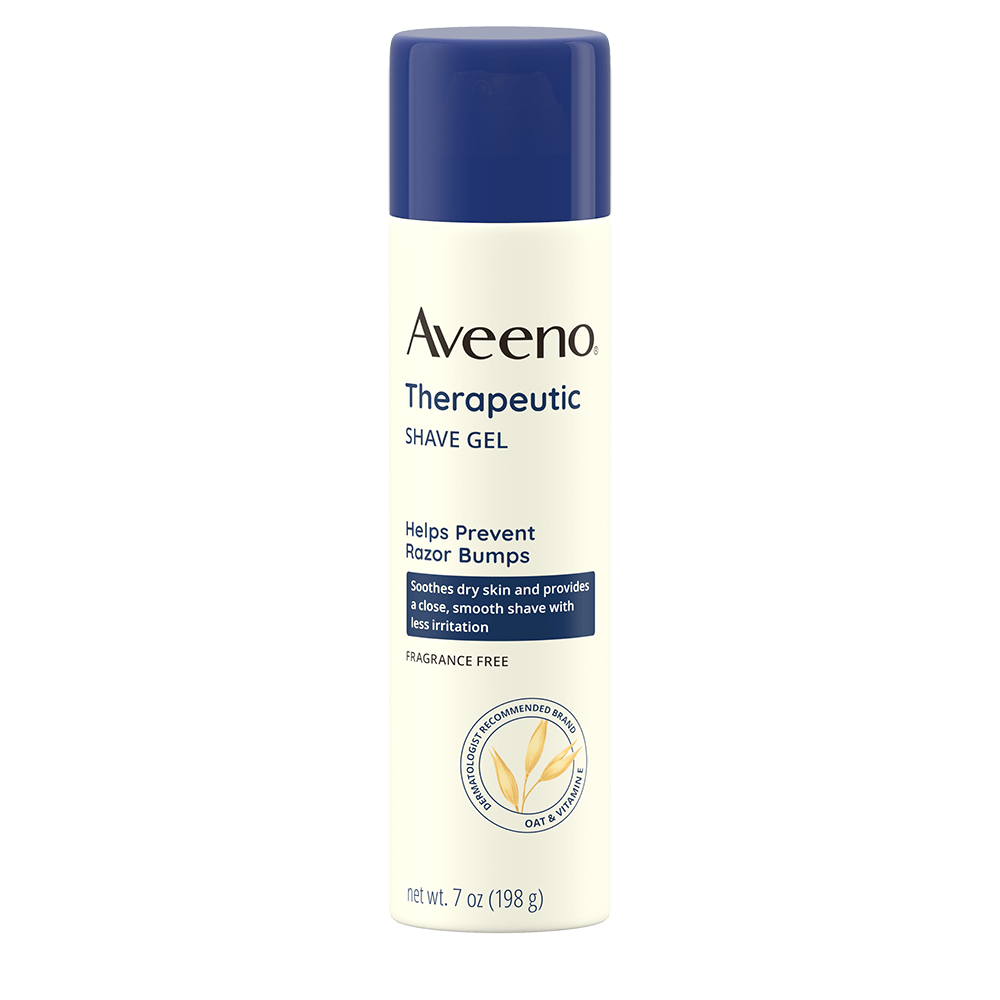 Therapeutic Shave Gel with Oat for Dry Skin by Aveeno - Non-toxic, STOP rated product free from harmful chemicals