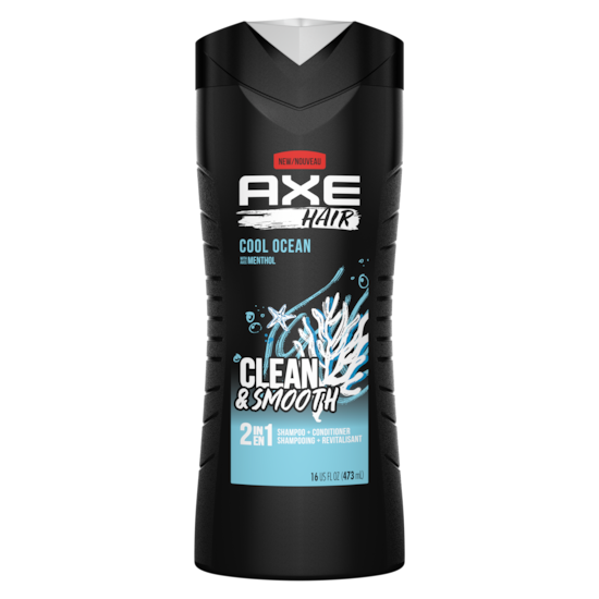 Clean & Smooth 2 In 1 Shampoo + Conditioner - Cool Ocean by AXE - Non-toxic Shampoos + Conditioners product rated STOP by Million Marker, free from BPA, phthalates, and parabens