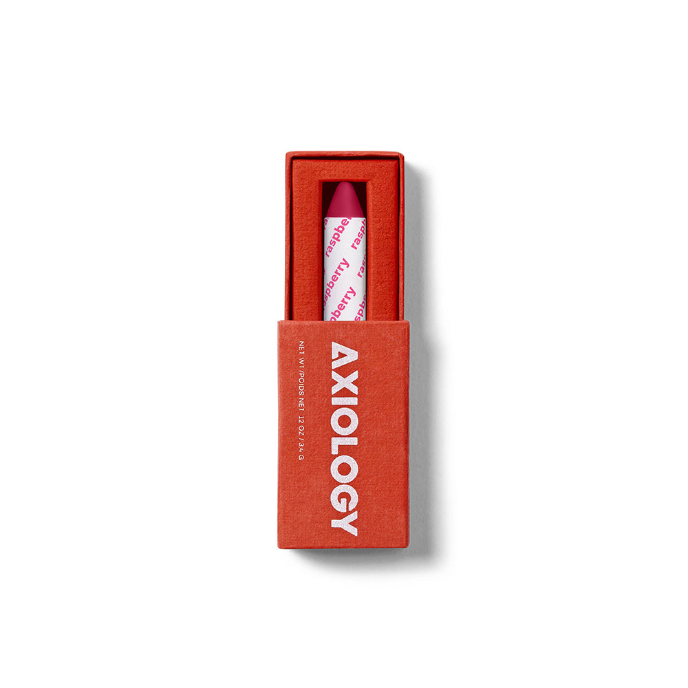 Balmie and Cream Stick - Raspberry by AXIOLOGY - Non-toxic, SLOW rated product free from harmful chemicals
