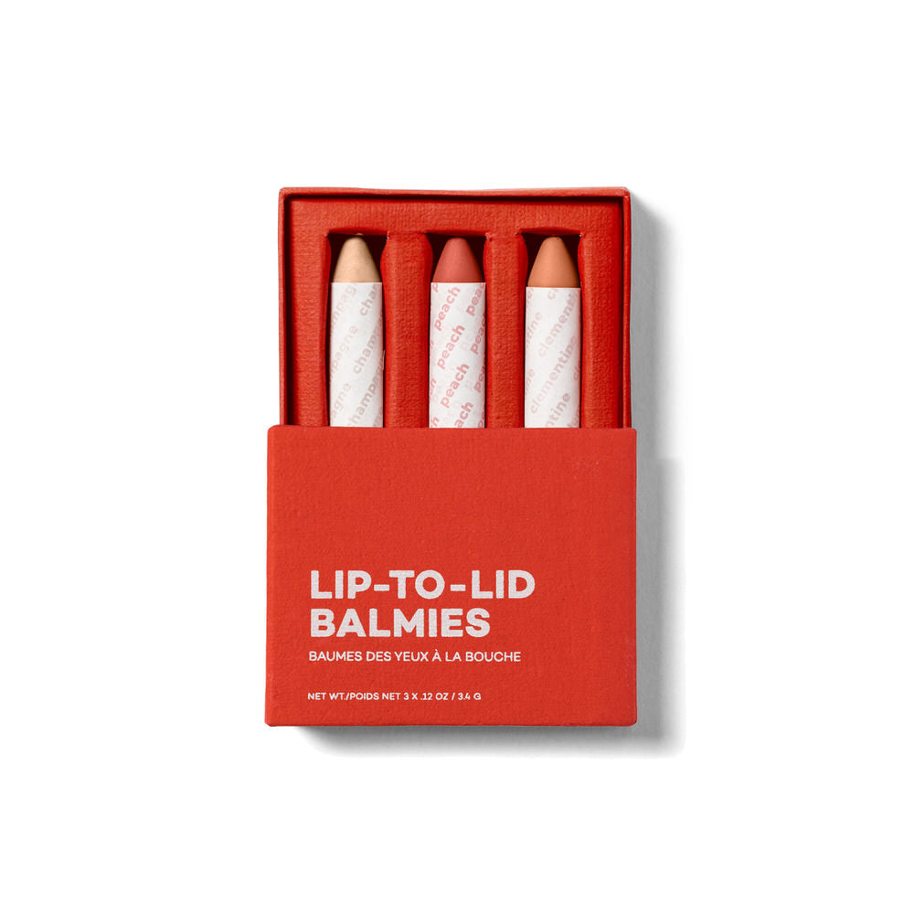 Lip-to-Lid Balmie Trio - Malibu Magic by Axiology - Non-toxic, SLOW rated product free from harmful chemicals