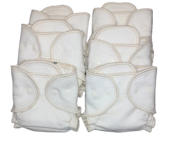 Newborn Cotton Diaper Bundle by Babee Greens - Non-toxic, GO rated product free from harmful chemicals