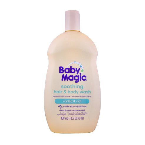 Soothing Hair & Body Wash - Vanilla & Oat by Baby Magic - Non-toxic, STOP rated product free from harmful chemicals