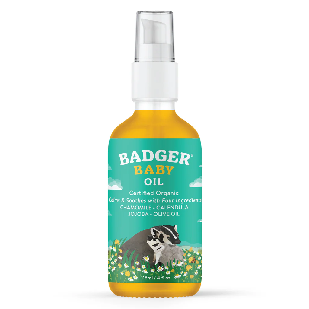 Organic Baby Oil by Badger - Non-toxic, GO rated product free from harmful chemicals