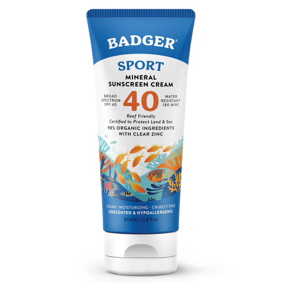 Badger Badger Balm SPF 40 Sport Mineral Sunscreen Cream