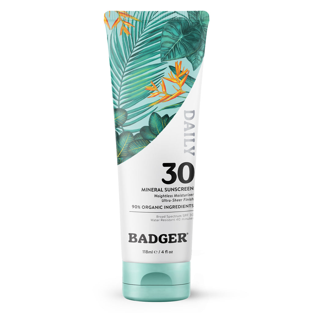 Daily Mineral sunscreen SPF 30 by BADGER - Non-toxic, GO rated product free from harmful chemicals