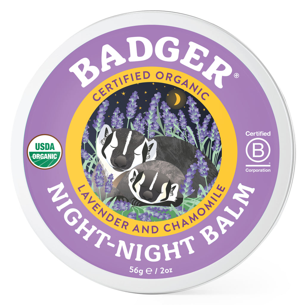 Night Night Balm - Lavender & Chamomile by BADGER - Non-toxic, SLOW rated product free from harmful chemicals