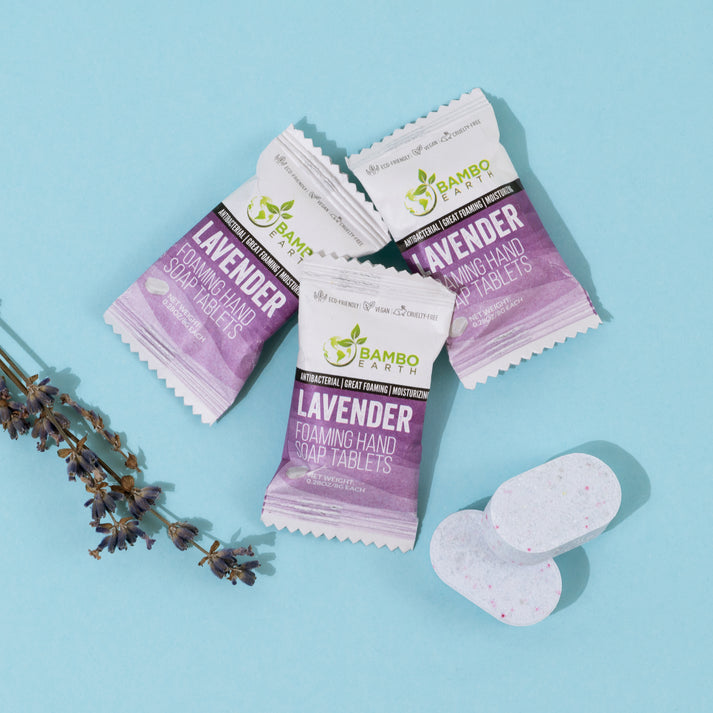 Foaming Hand Soap Tablets - Lavender by Bamboo Earth - Non-toxic Soaps + Body Washes product rated STOP by Million Marker, free from BPA, phthalates, and parabens