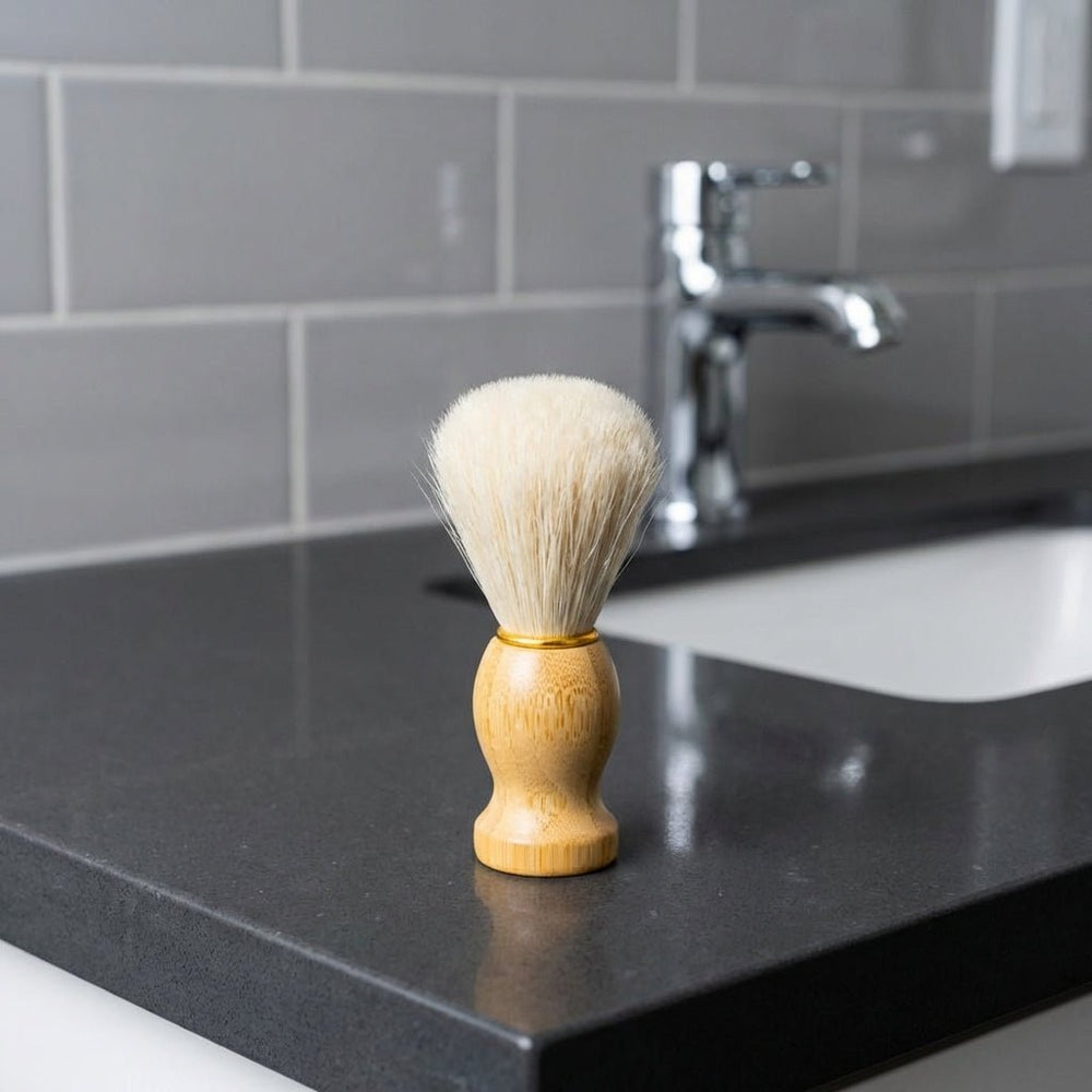 Bamboo Shave Brush by BAMboo switch - Non-toxic Shaving product rated GO by Million Marker, free from BPA, phthalates, and parabens