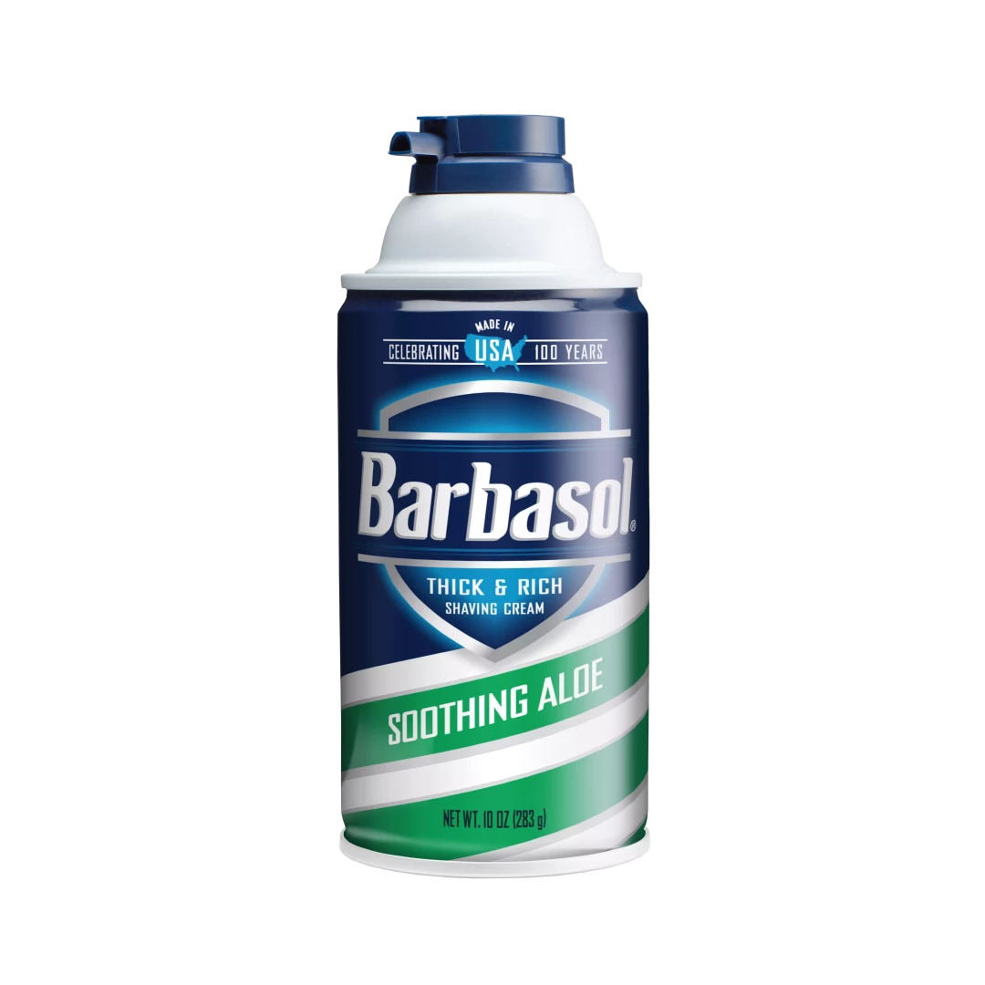 Soothing Aloe Thick & Rich Shaving Cream by Barbasol - Non-toxic, STOP rated product free from harmful chemicals