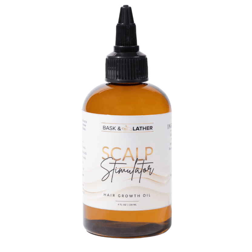 Scalp Stimulator Hair Growth Oil by BASK & LATHER - Non-toxic, SLOW rated product free from harmful chemicals