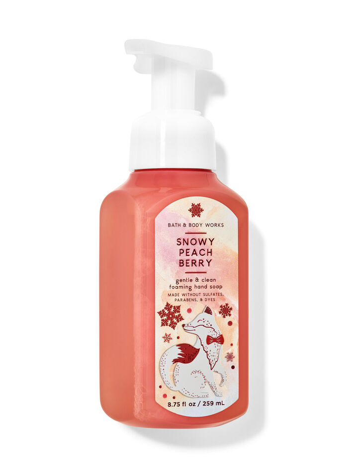 Gentle Clean Foaming Hand Soap - Snowy Peach Berry by Bath & Body Works - Non-toxic, STOP rated product free from harmful chemicals