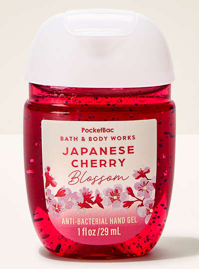 Pocketbac Hand Sanitizer - Japanese Cherry Blossom by Bath & Body Works - Non-toxic, STOP rated product free from harmful chemicals