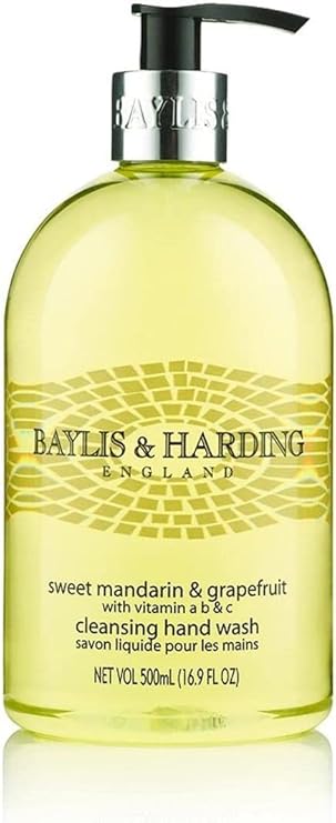Cleansing Hand Wash – Sweet Mandarin & Grapefruit by BAYLIS & HARDING - Non-toxic, STOP rated product free from harmful chemicals