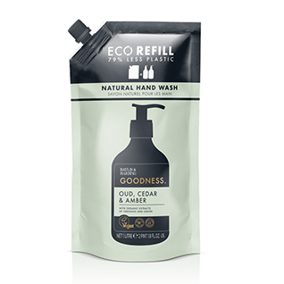 Goodness Natural Hand Wash – Oud, Cedar, & Amber by BAYLIS & HARDING - Non-toxic, STOP rated product free from harmful chemicals