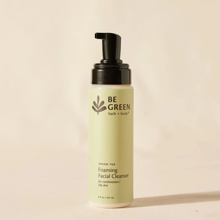 Green Tea Foaming Cleanser by Be Green Bath & Body - Non-toxic Facial Care product rated SLOW by Million Marker, free from BPA, phthalates, and parabens
