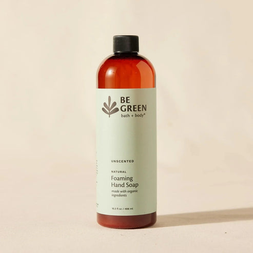 Natural Foaming Hand Soap - Unscented by BE GREEN bath + body - Non-toxic, GO rated product free from harmful chemicals