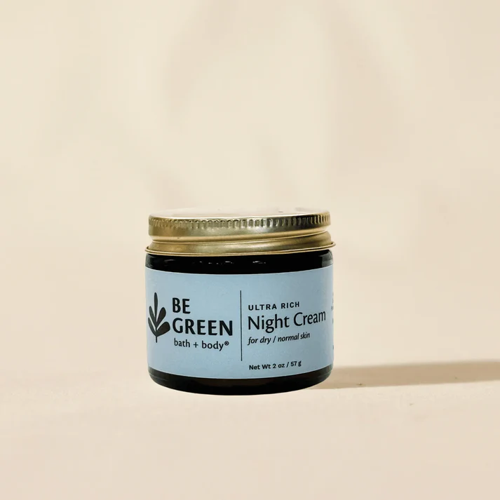Night Cream Normal/Dry by Be Green Bath & Body - Non-toxic Facial Care product rated SLOW by Million Marker, free from BPA, phthalates, and parabens