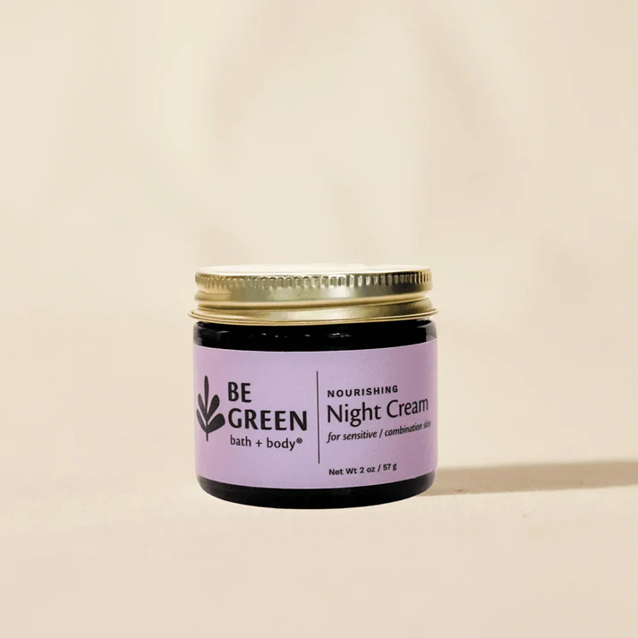 Night Cream Sensitive/Combination by Be Green Bath & Body - Non-toxic, SLOW rated product free from harmful chemicals