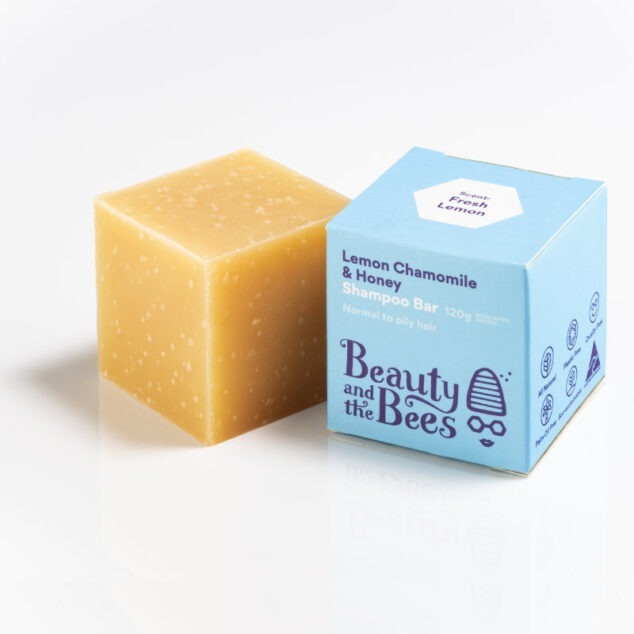 Lemon Chamomile & Honey Shampoo Bar by Beauty and the Bees - Non-toxic, SLOW rated product free from harmful chemicals