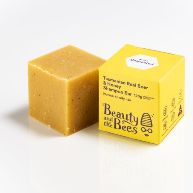 Tasmanian Real Beer & Honey Shampoo Bar Unscented by Beauty and the Bees - Non-toxic Shampoos + Conditioners product rated SLOW by Million Marker, free from BPA, phthalates, and parabens