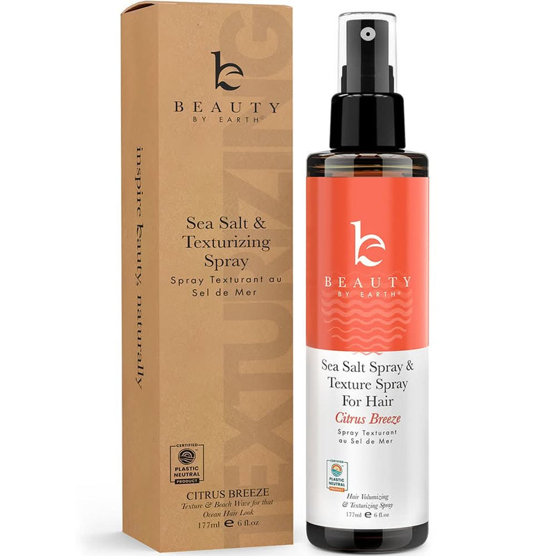 Sea Salt & Texture Spray For Hair - Citrus Breeze by BEAUTY BY EARTH - Non-toxic, GO rated product free from harmful chemicals