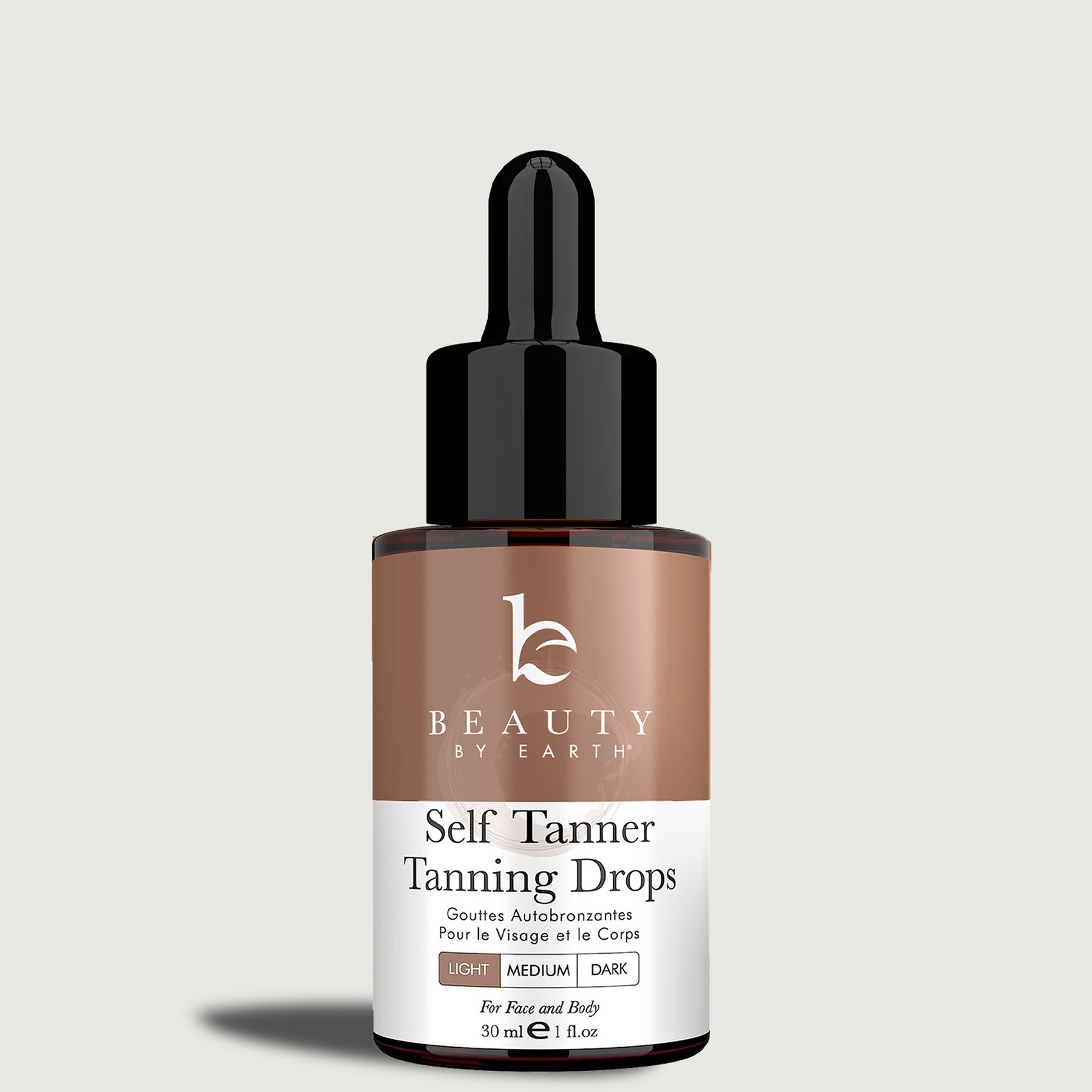 Self Tanner Tanning Drops - Medium by BEAUTY BY EARTH - Non-toxic, SLOW rated product free from harmful chemicals
