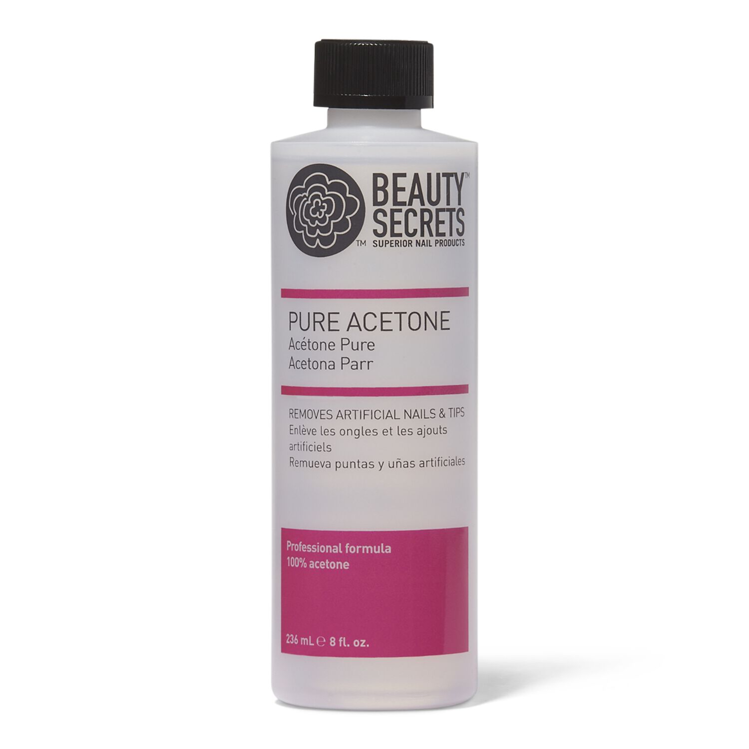 Pure Acetone by BEAUTY SECRETS - Non-toxic, STOP rated product free from harmful chemicals