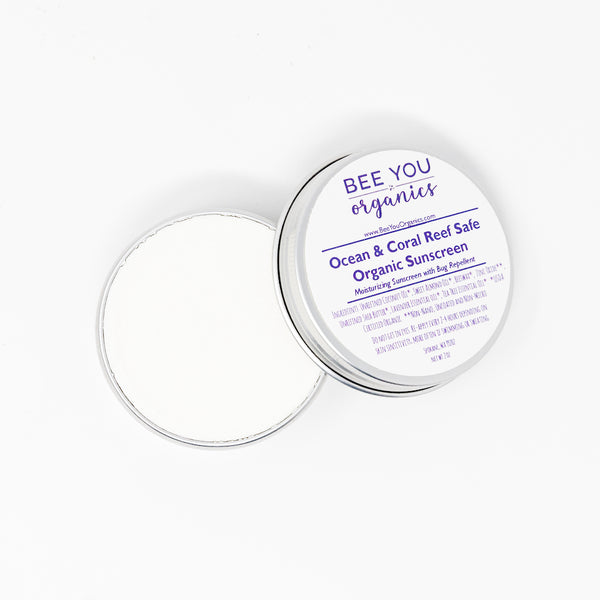 Ocean & Coral Reef Safe Organic Sunscreen by BEE YOU organics - Non-toxic, GO rated product free from harmful chemicals