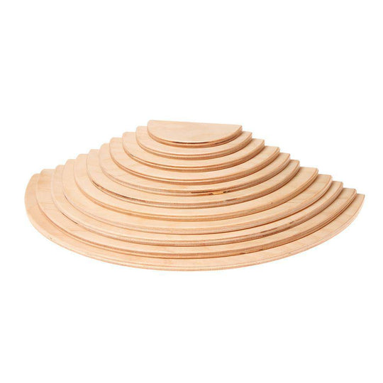 Wooden Semicircle Building Set by Bella Luna Toys - Non-toxic, GO rated product free from harmful chemicals