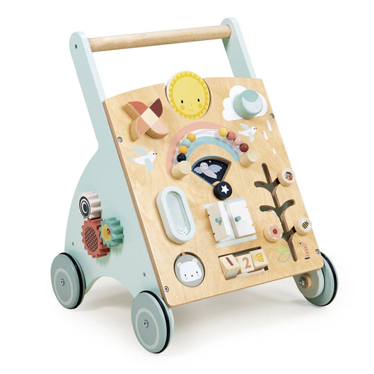 Wooden Sunshine Baby Activity Walker by Bella Luna Toys - Non-toxic, GO rated product free from harmful chemicals