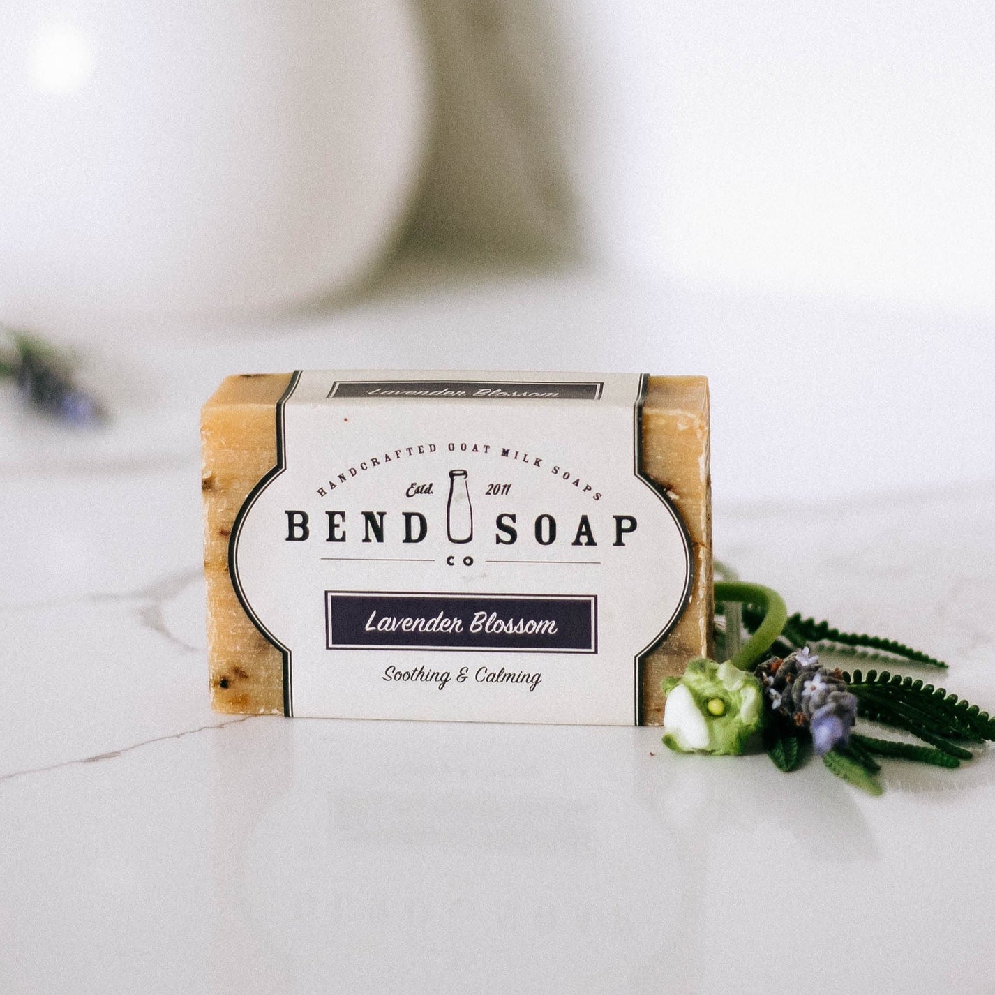 Lavender Blossom Goat Milk Soap by BEND SOAP CO - Non-toxic, SLOW rated product free from harmful chemicals