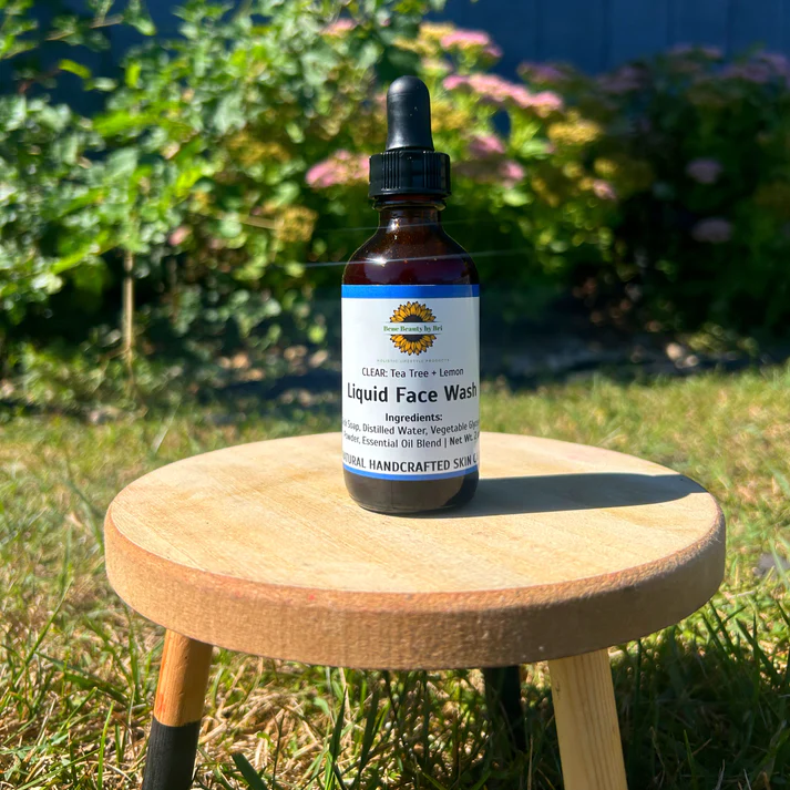 Clear: Tea Tree + Lemon Liquid Face Wash by Herbal Everythings - Non-toxic, SLOW rated product free from harmful chemicals