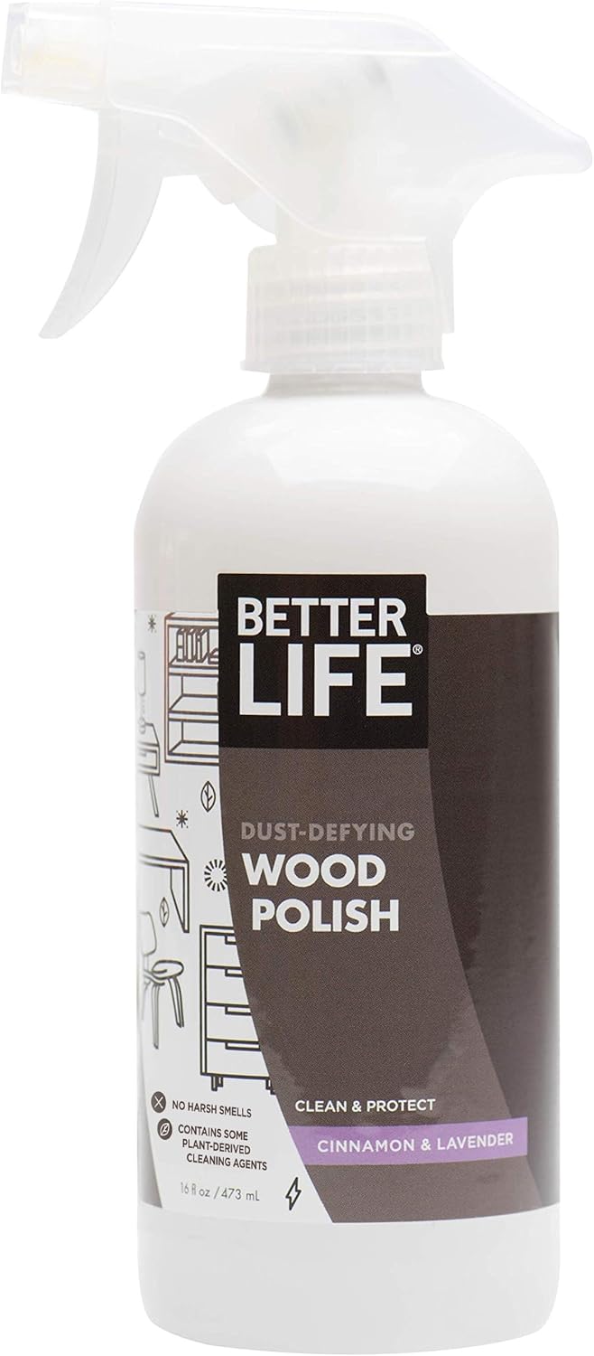Wood Polish - Cinnamon & Lavender by BETTER LIFE - Non-toxic, SLOW rated product free from harmful chemicals