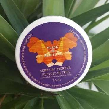 Lemon & Lavender Blended Butter (Coconut oil free, Almond oil free) by BGLH Marketplace - Non-toxic, SLOW rated product free from harmful chemicals