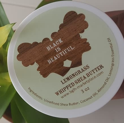 Lemongrass Whipped Shea Butter by BGLH Marketplace - Non-toxic, SLOW rated product free from harmful chemicals