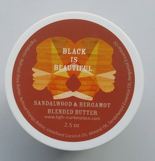 Sandalwood and Bergamot Blended Butter by BGLH Marketplace - Non-toxic, SLOW rated product free from harmful chemicals
