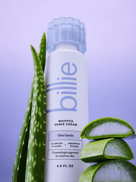 Whipped Shave Cream - Ultra Gentle Fragrance Free by billie - Non-toxic, SLOW rated product free from harmful chemicals