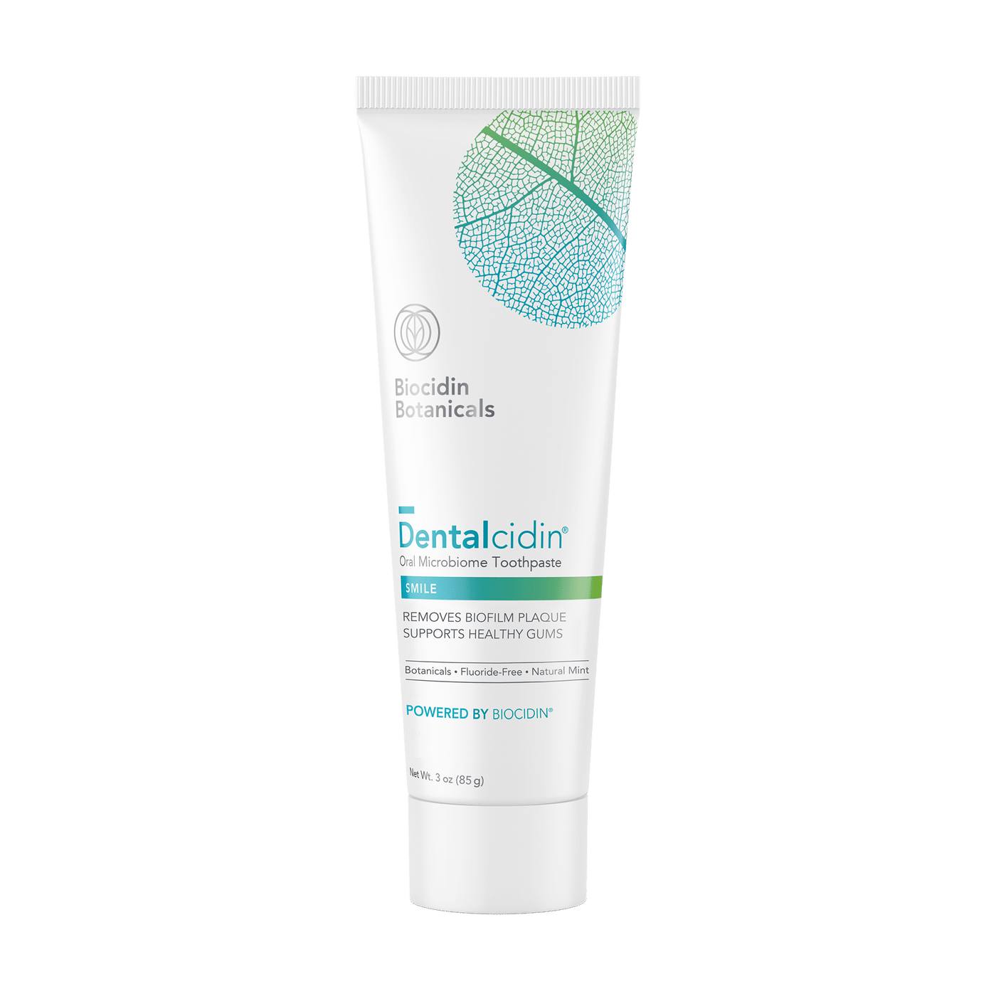 Dentalcidin Oral Microbiome Toothpaste - Smile by Biocidin Botanicals - Non-toxic Oral Care product rated SLOW by Million Marker, free from BPA, phthalates, and parabens