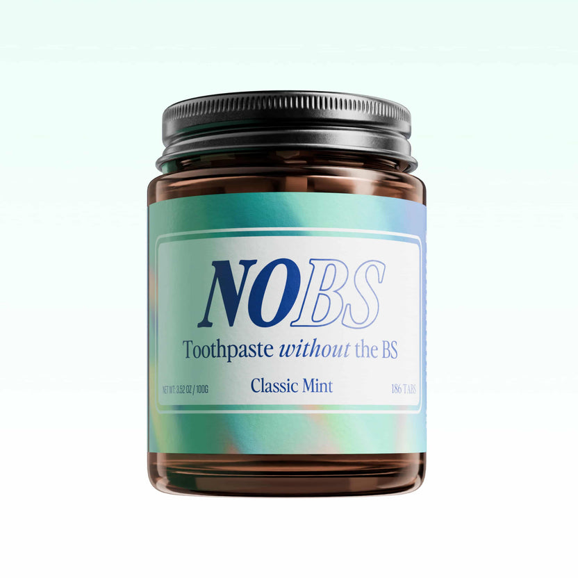 NOBS Toothpaste Tablets by biom - Non-toxic, SLOW rated product free from harmful chemicals
