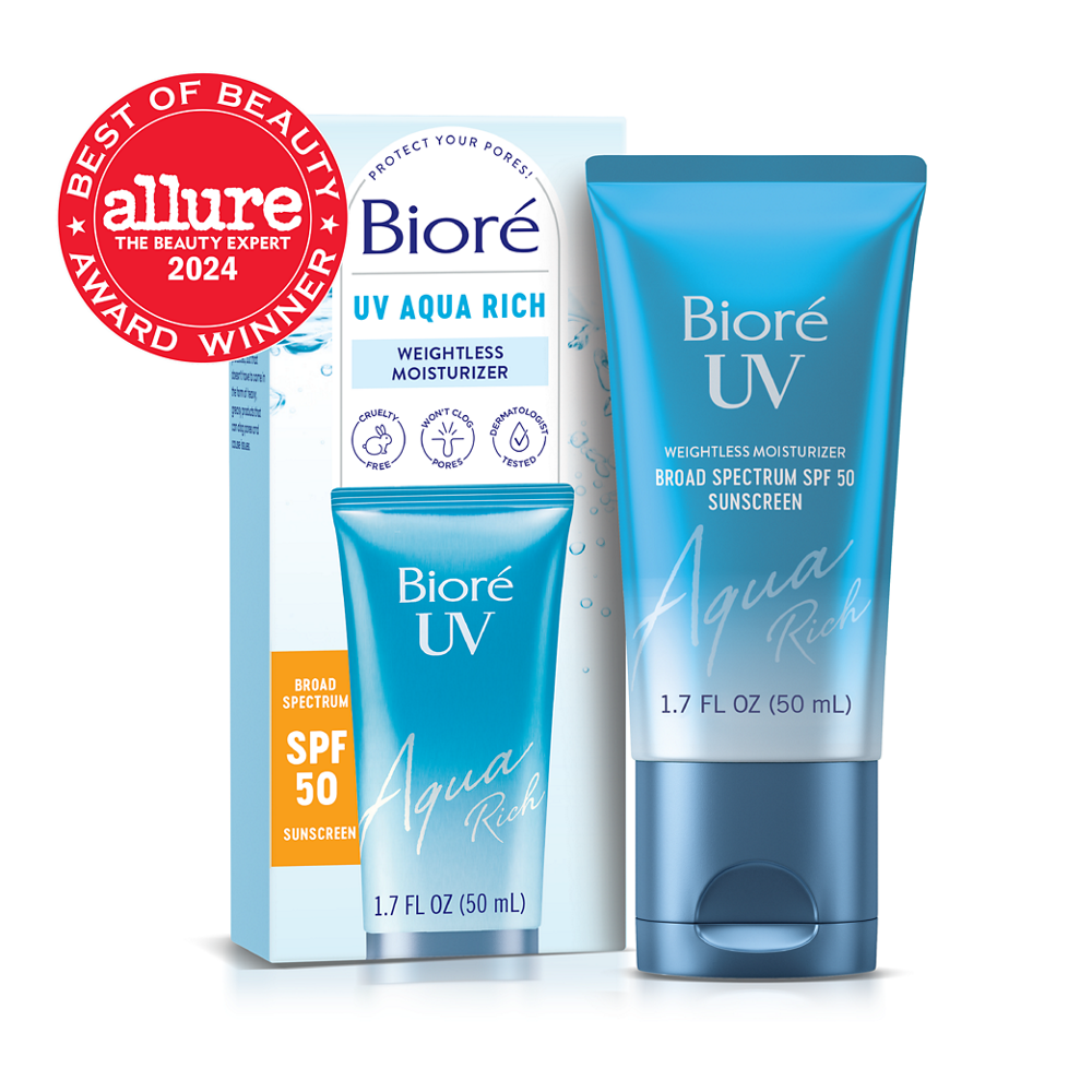 Aqua Rich UV SPF 50 Sunscreen by Bioré - Non-toxic, STOP rated product free from harmful chemicals