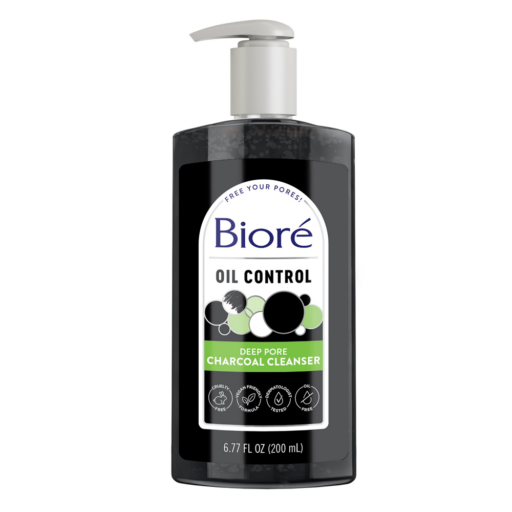 Oil Control Deep Pore Charcoal Cleanser by Bioré - Non-toxic, STOP rated product free from harmful chemicals