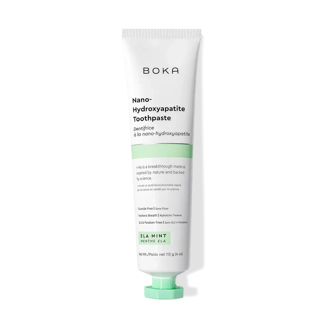 Nano-Hydroxyapatite Toothpaste - Ela Mint by BOKA - Non-toxic, SLOW rated product free from harmful chemicals