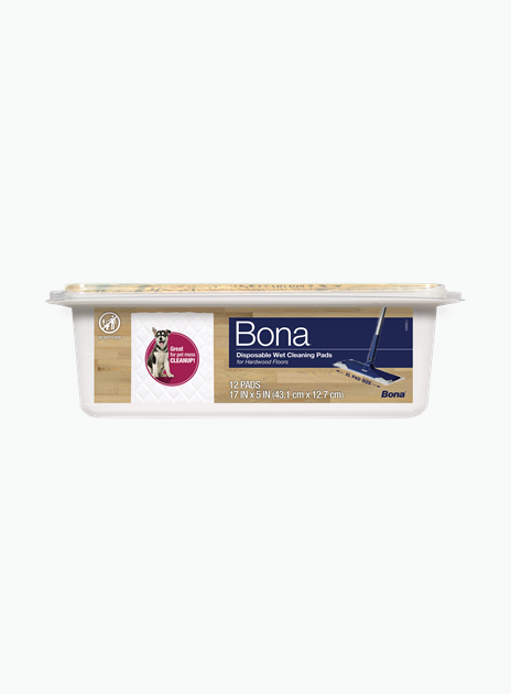 Disposable Wet Cleaning Pads For Hardwood Floors by Bona - Non-toxic, STOP rated product free from harmful chemicals