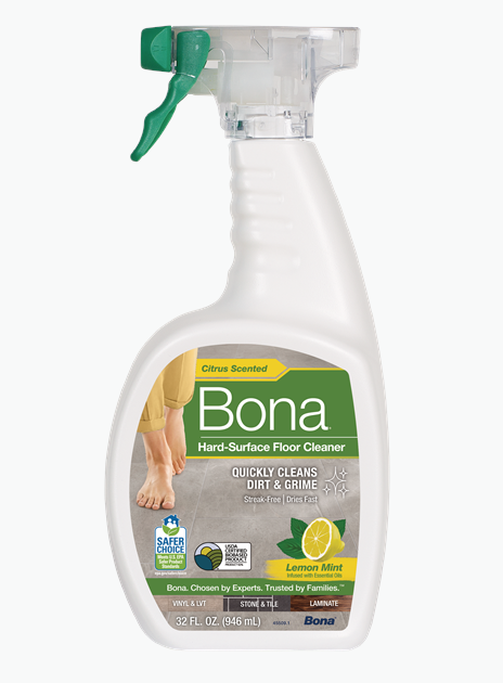 Hard-Surface Floor Cleaner – Lemon Mint by Bona - Non-toxic, STOP rated product free from harmful chemicals
