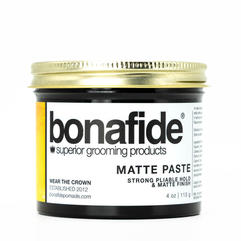 Matte Paste For Hair by bonafide superior grooming products - Non-toxic, STOP rated product free from harmful chemicals