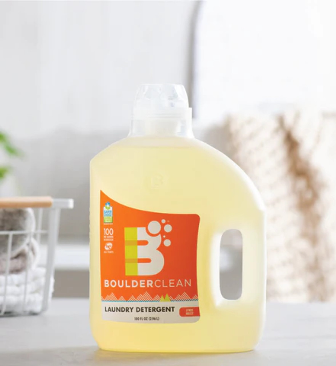 Laundry Detergent - Citrus Breeze by Boulder Clean - Non-toxic, STOP rated product free from harmful chemicals